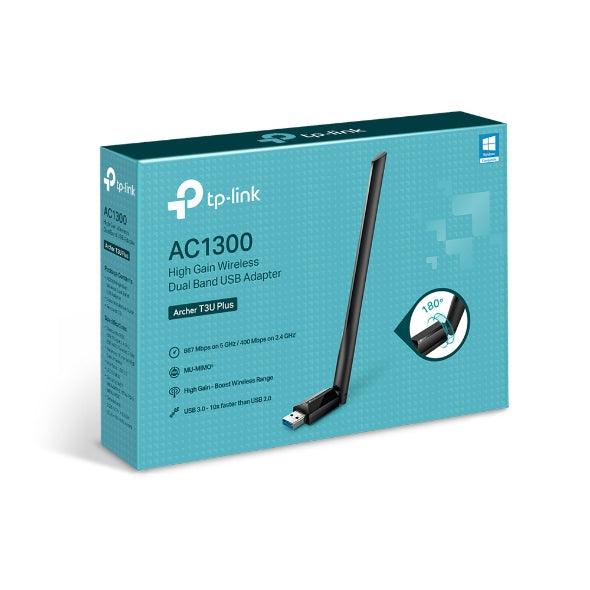 TP-Link AC1300 High Gain Wireless Dual-Band USB Adapter (Archer T3U PLUS) - DataBlitz
