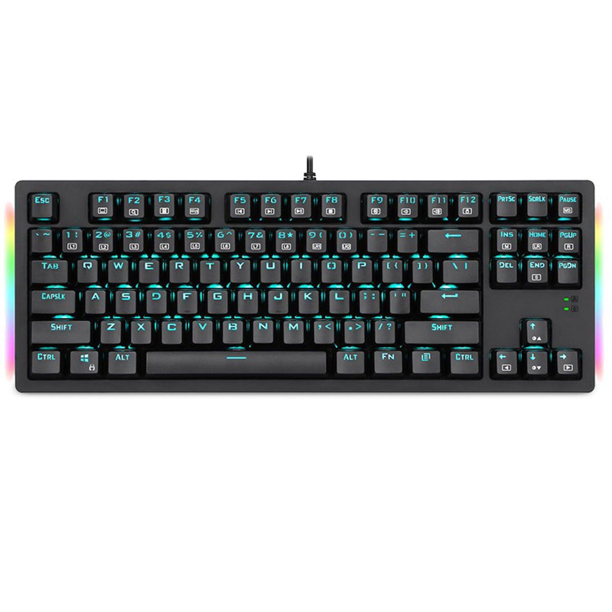 E-YOOSO K-620 Single Light With RGB Side Light 87 Keys Mechanical Keyboard Black (Red Switch) - DataBlitz