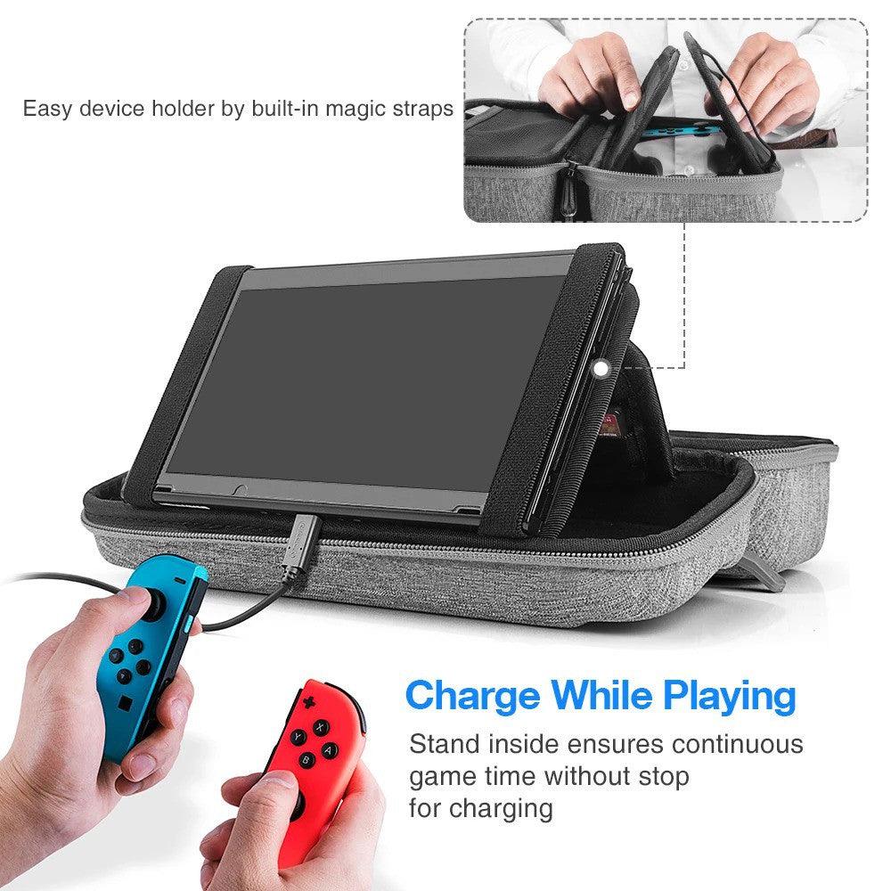 TOMTOC NSW TRAVEL PROTECTIVE CASE DESIGNED FOR N-SWITCH (GRAY) (A05-5G01) - DataBlitz