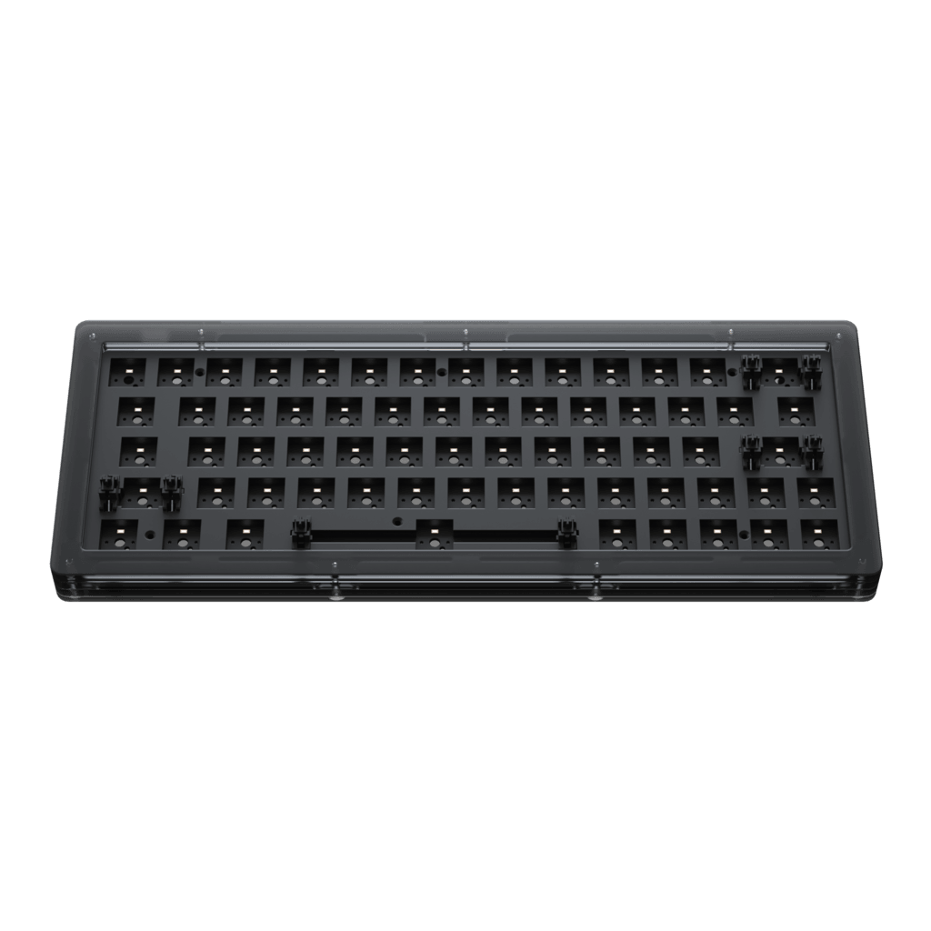 AKKO ACR64 RGB MECHANICAL KEYBOARD DIY KIT HOT-SWAPPABLE SOCKET GASKET MOUNT WITH 64-KEY LAYOUT ACRYLIC CASE (BLACK) - DataBlitz