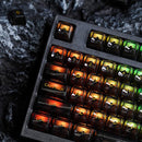 AKKO Clear Black Transparent Keycaps Set ASA 155 Keys - DataBlitz