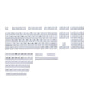 AKKO Clear White Transparent Keycaps Set ASA 155 Keys - DataBlitz