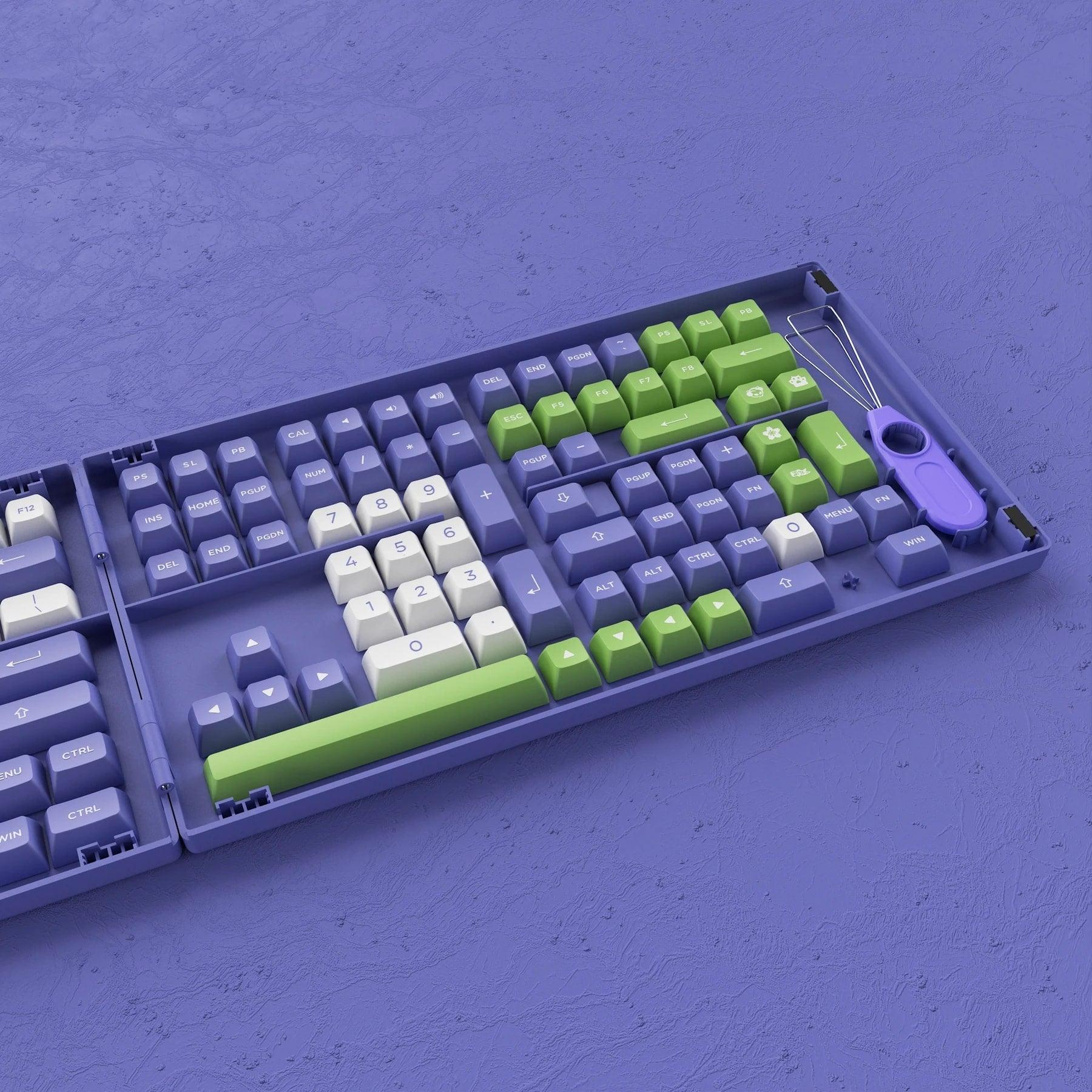 AKKO PERIWINKLE VERY PERI FULL KEYCAPS SET ASA 197 KEYS - DataBlitz