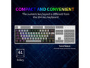 E-YOOSO Z-11 RGB 61 Keys Hot Swappable Mechanical Keyboard Gray/Black (Red Switch) - DataBlitz