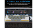 E-Yooso Z-11 Single Light RGB 61 Keys Hot Swappable Mechanical Keyboard Gray/White (Red Switch) - DataBlitz