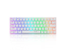 E-Yooso Z-11 Tri-Mode RGB 61 Keys Hot Swappable Mechanical Keyboard White (Red Switch, Blue Switch)
