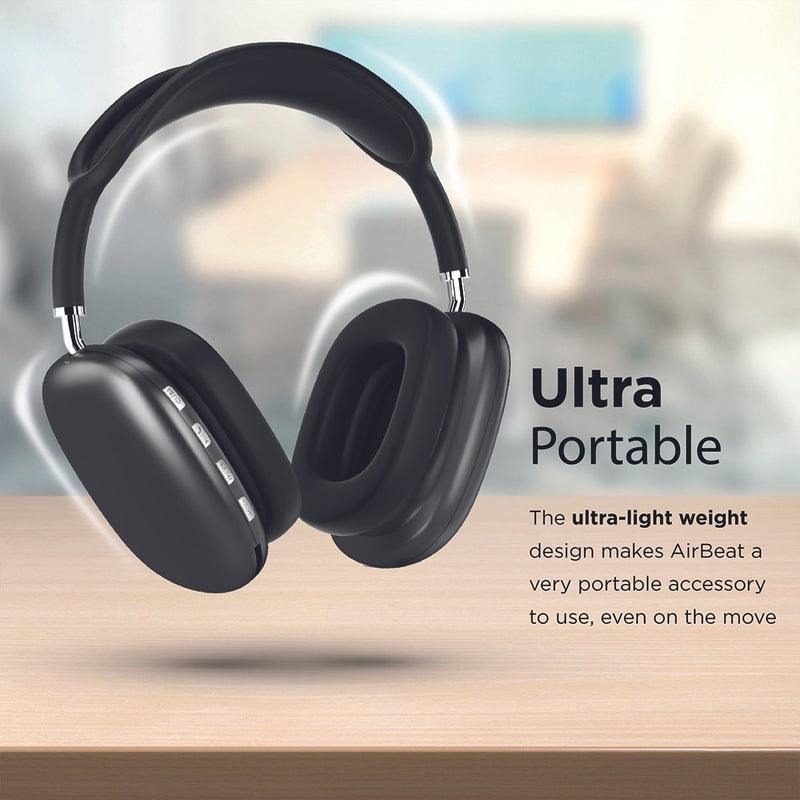 PROMATE AIRBEAT HIGH FIDELITY STEREO WIRELESS HEADPHONE (BLACK) - DataBlitz