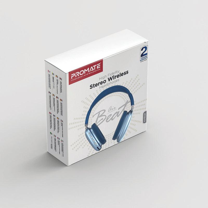 PROMATE AIRBEAT HIGH FIDELITY STEREO WIRELESS HEADPHONE (BLUE) - DataBlitz