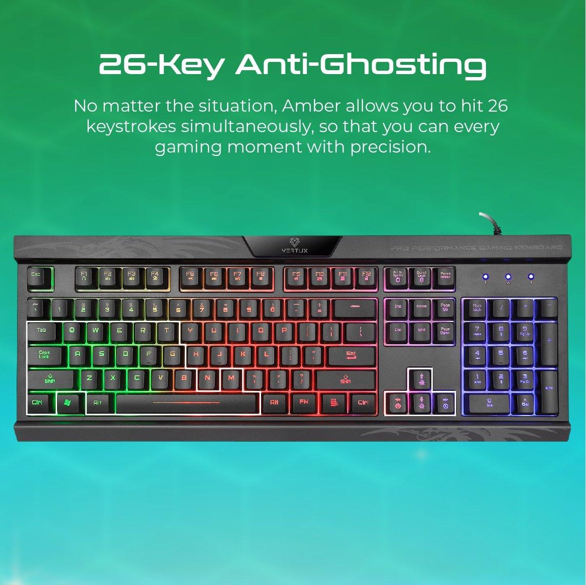 VERTUX AMBER PRO PERFORMANCE GAMING KEYBOARD (EN) - DataBlitz
