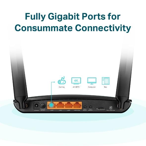 TP-Link AC1200 4G Dual-Band Gigabit Router (ARCHER MR600) - DataBlitz