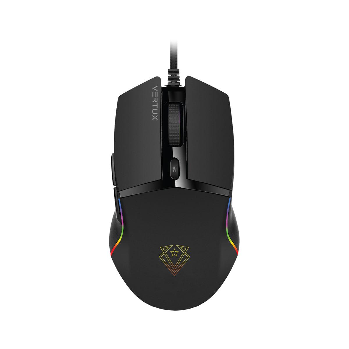 VERTUX ARGON Lag-Free Optimum Performance Gaming Mouse (Black) - DataBlitz