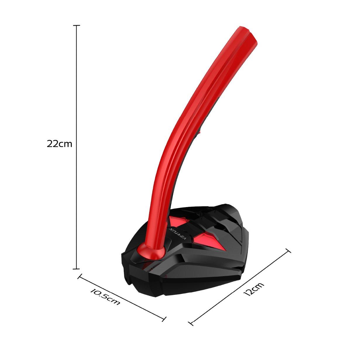 VERTUX STREAMER-4 UNIVERSAL DIGITAL 3.5MM DESKTOP GAMING MICROPHONE RED - DataBlitz