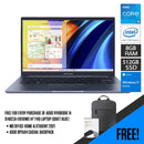 Asus Vivobook 14 X1402ZA-EB110WS Laptop (Quiet Blue) | 14”  FHD | i5-1235U | 8 GB RAM DDR4 | 512GB SSD | Intel® UHD Graphics | MS Office Home & Student 2021 | Asus BP1504 Casual Backpack - DataBlitz
