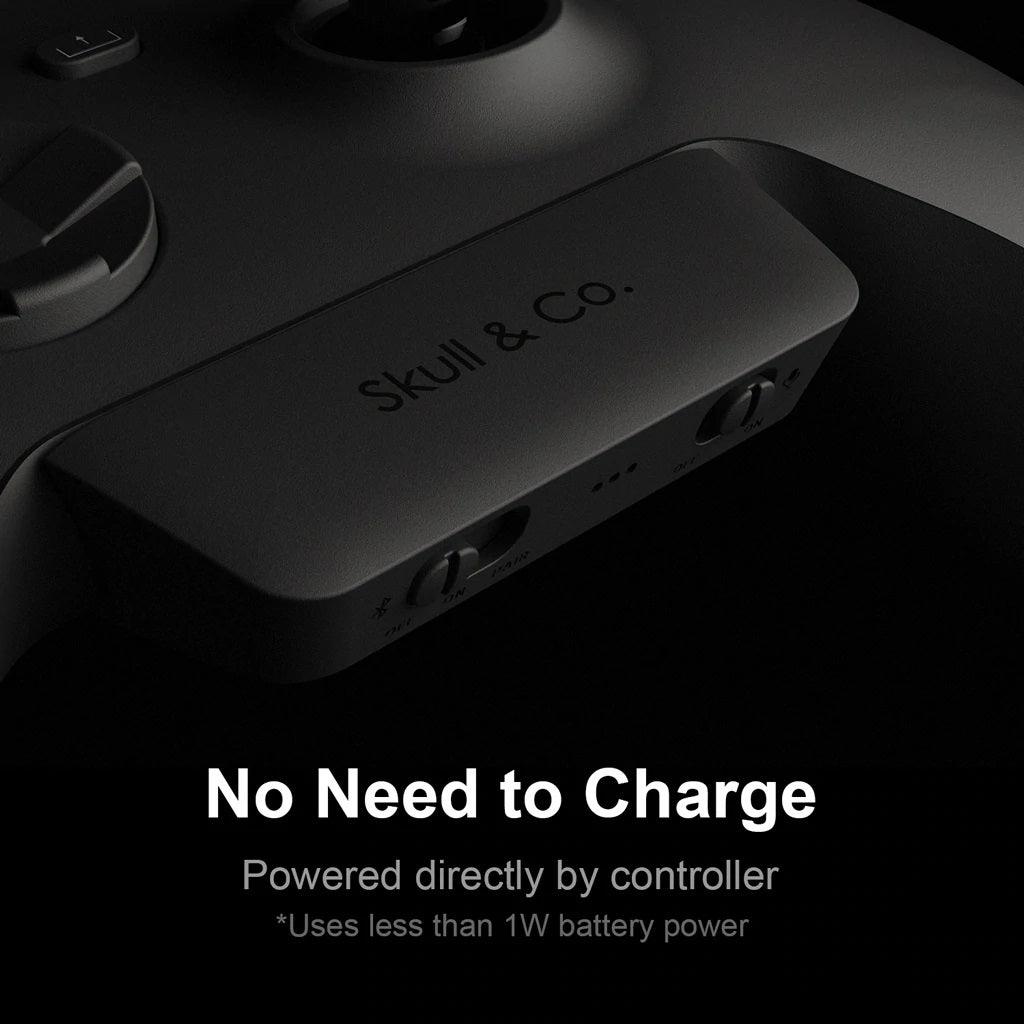 SKULL & CO. AUDIOBOX: BLUETOOTH 5.0 AUDIO ADAPTER FOR XBOX (XB1/XBSX/ELITE) CONTROLLERS AB01-BK - DataBlitz