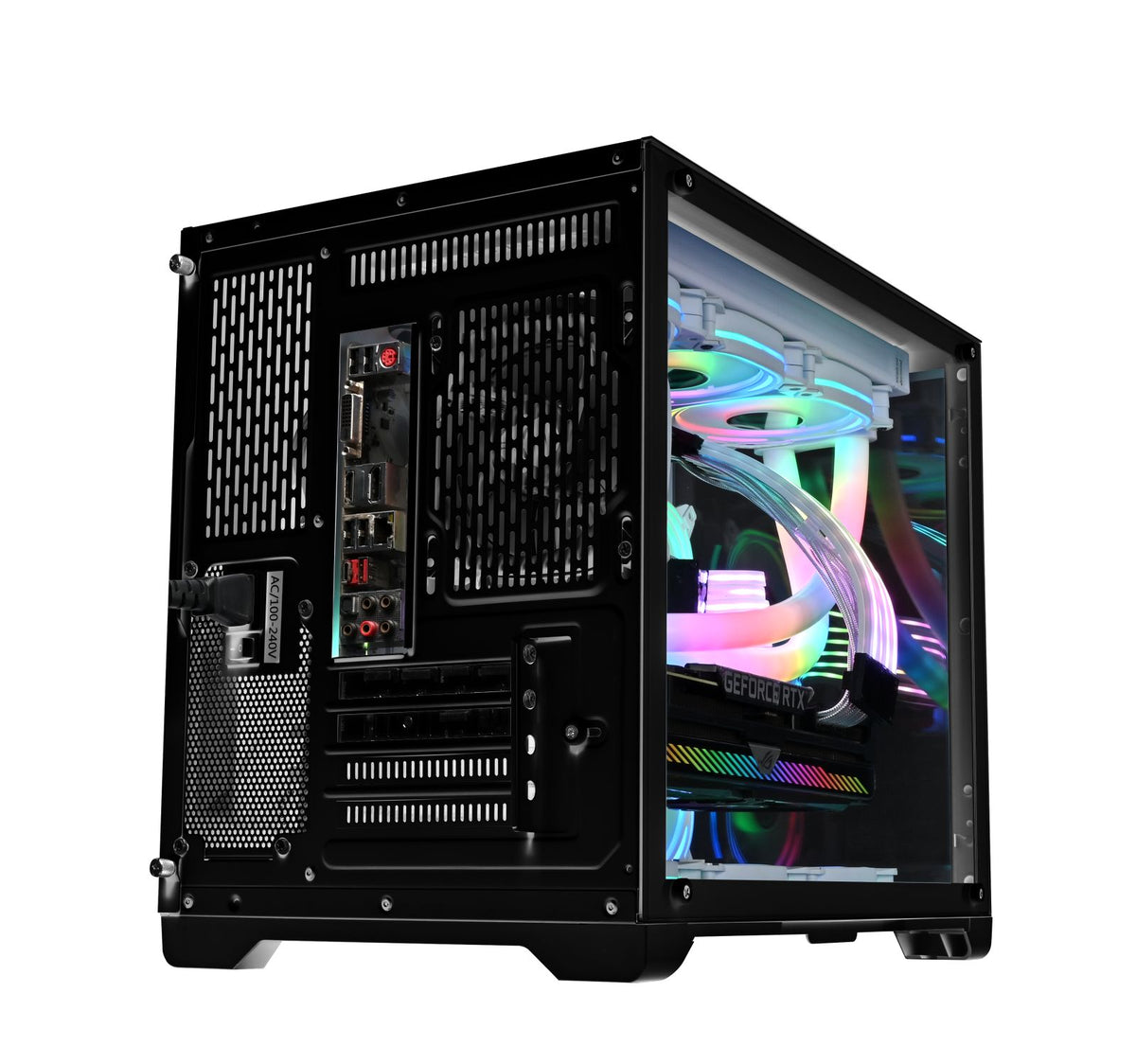 Coolman Robin 2 Mini Optimal Airflow Tempered Glass M-ATX Case (Black)