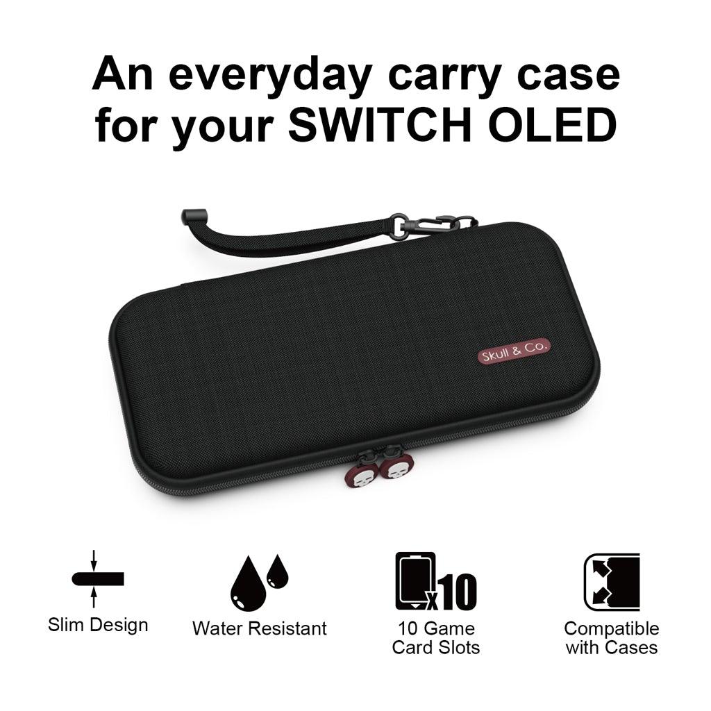 SKULL & CO. NSW EDC CASE FOR SWITCH/SWITCH OLED MODEL (SLIM CARRYING CASE) BLACK (NSEDC-BK) - DataBlitz