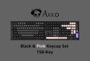 AKKO BLACK & PINK FULL KEYCAPS SET ASA 158 KEYS - DataBlitz