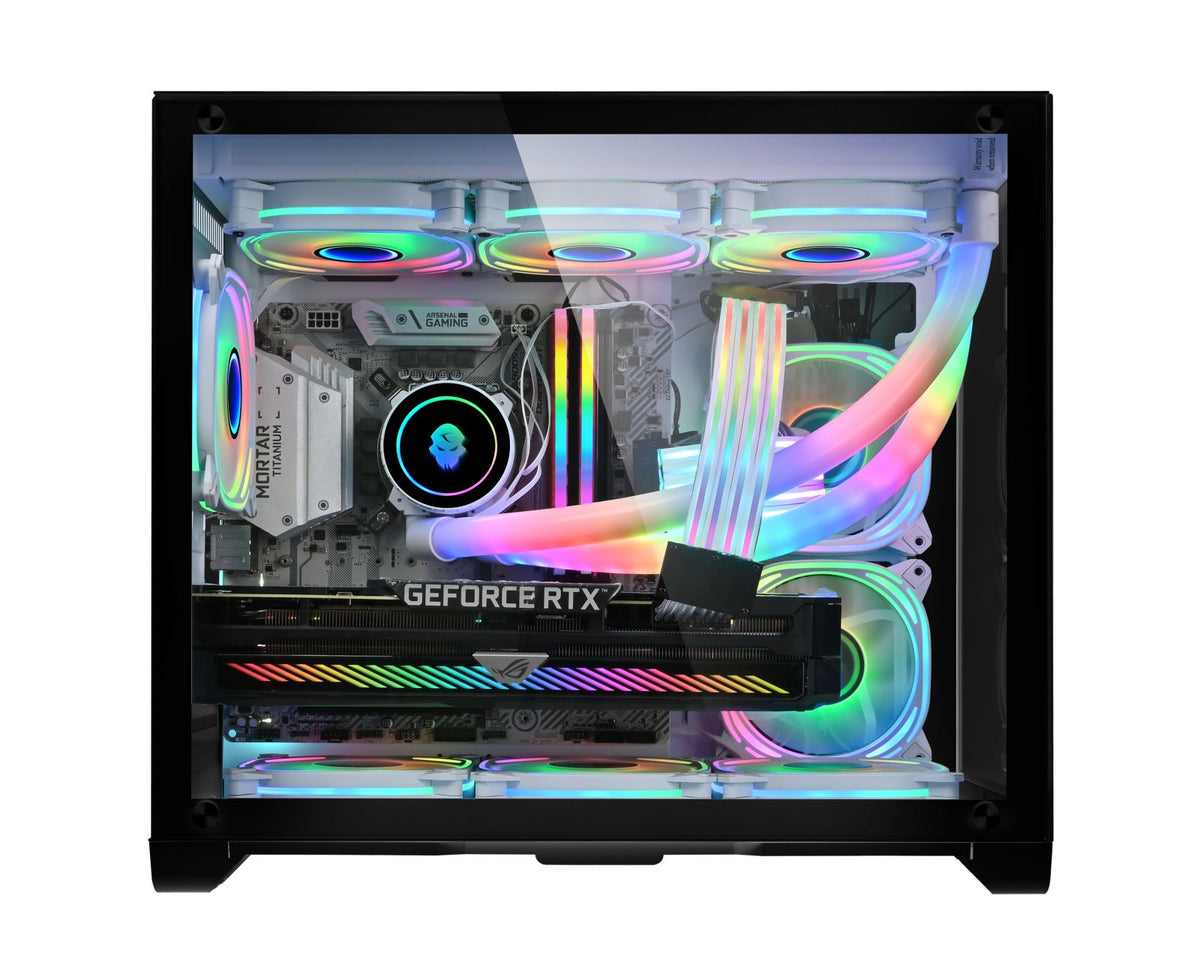 Coolman Robin 2 Mini Optimal Airflow Tempered Glass M-ATX Case (Black)
