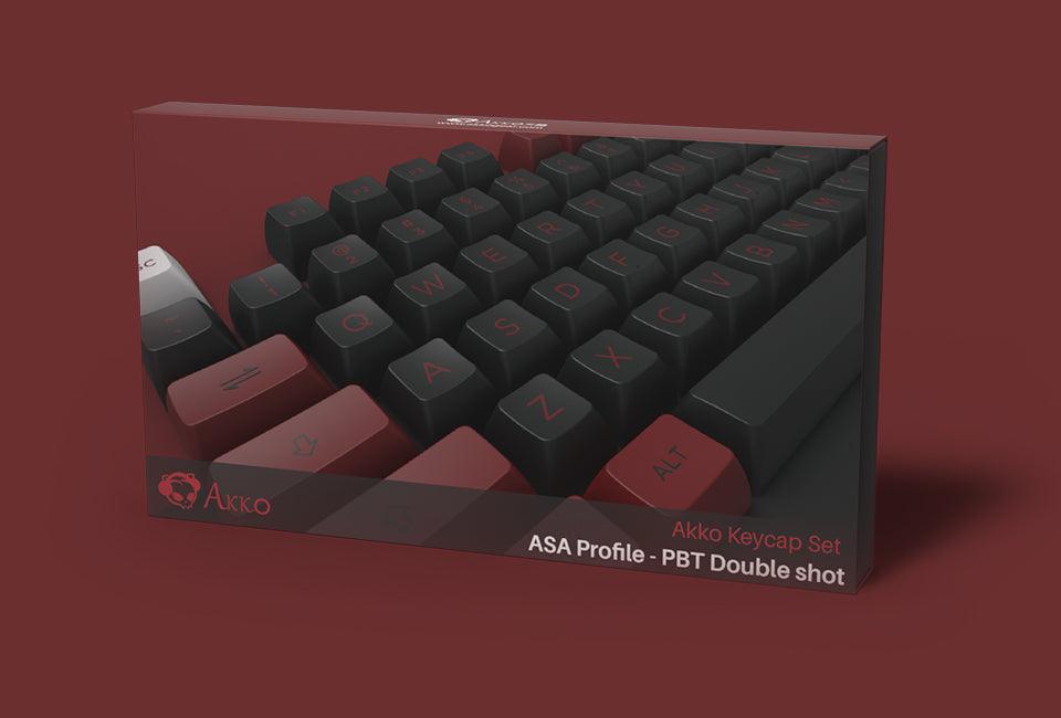 AKKO BRED PBT KEYCAPS SET ASA 158 KEYS - DataBlitz
