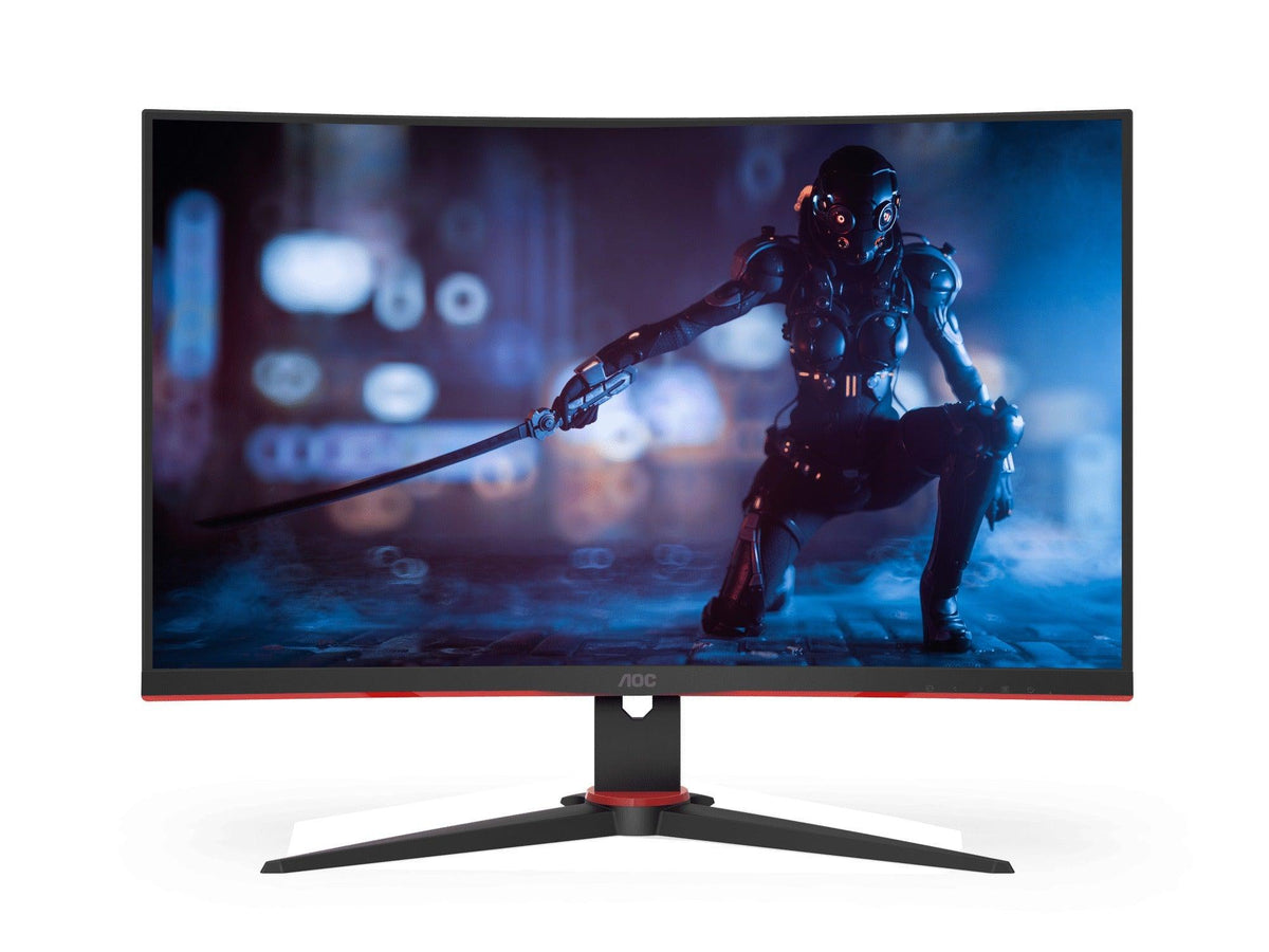 AOC C27G2ZE 27” FHD 240HZ Curved FreeSync Gaming Monitor (Black/Red) - DataBlitz
