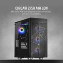 Corsair 275R Airflow Tempered Glass Mid-Tower Gaming Case (Black) - DataBlitz