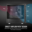 Corsair 275R Airflow Tempered Glass Mid-Tower Gaming Case (Black) - DataBlitz