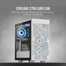 Corsair 275R Airflow Tempered Glass Mid-Tower Gaming Case (White) - DataBlitz
