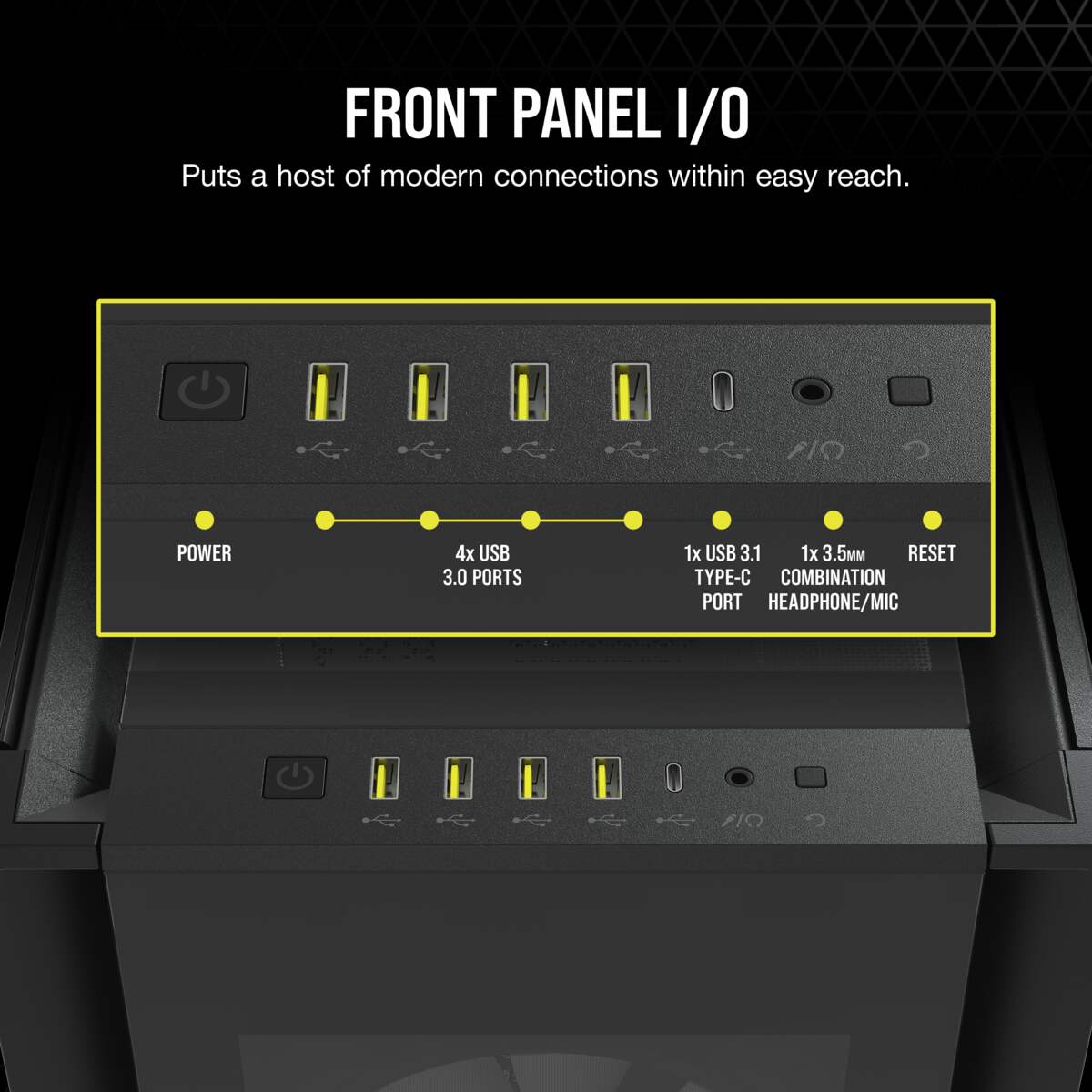 Corsair iCUE 7000X RGB Tempered Glass Full-Tower ATX PC Case (Black)