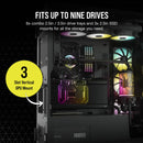 Corsair iCUE 7000X RGB Tempered Glass Full-Tower ATX PC Case (Black)