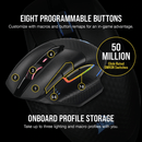 CORSAIR DARK CORE RGB PRO SE WIRELESS FPS/MOBA GAMING MOUSE W/ SLIPSTREAM TECHNOLOGY - DataBlitz