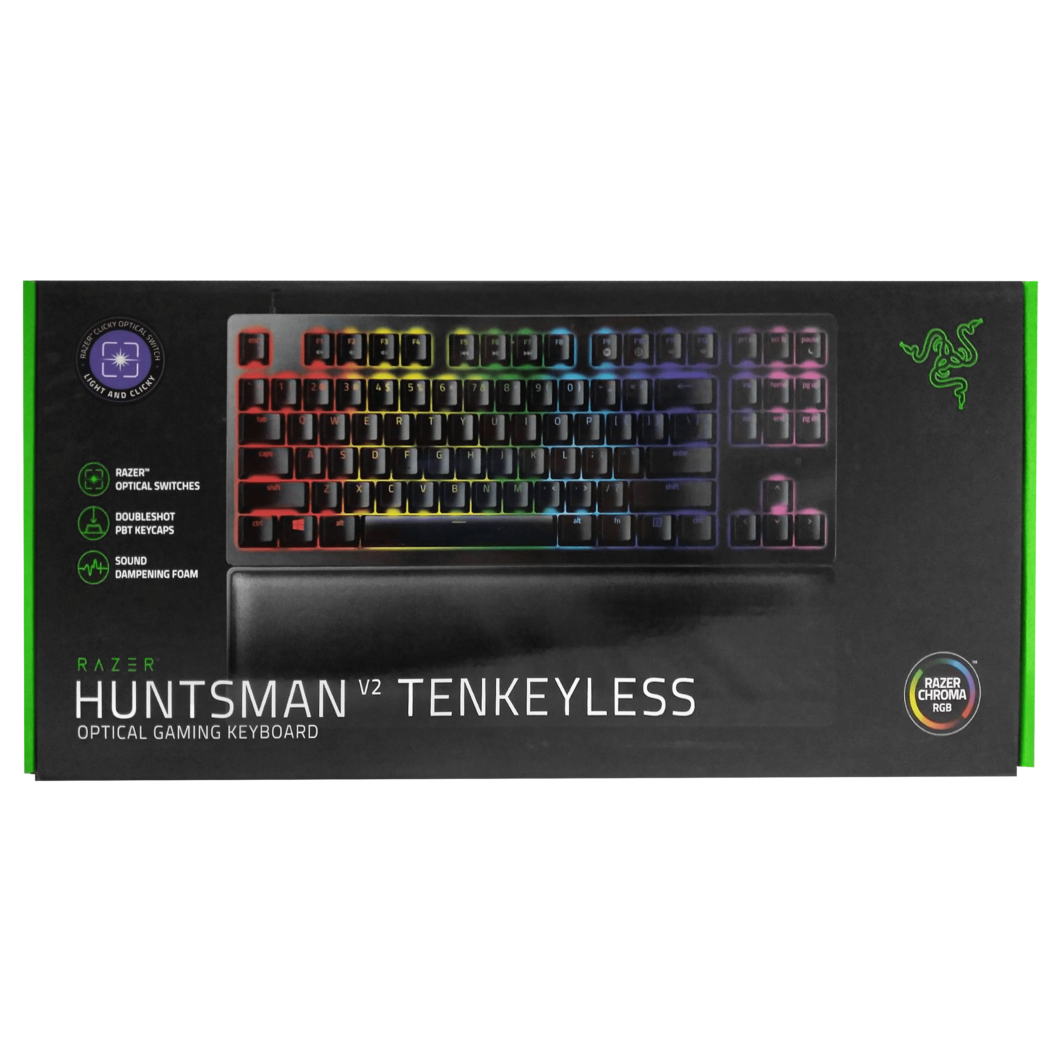 RAZER HUNTSMAN V2 TENKEYLESS OPTICAL GAMING KEYBOARD (CLICKY PURPLE SWITCH) - DataBlitz