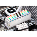 CORSAIR Dominator Platinum RGB 16GB (2 x 8GB) DDR4 DRAM 3600mhz C18 Memory Kit (White) (CMT16GX4M2C3600C18W) - DataBlitz