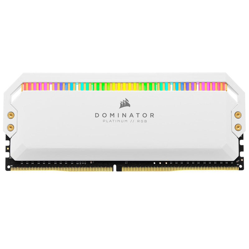 CORSAIR Dominator Platinum RGB 32GB (2 x 16GB) DDR4 DRAM 3200mhz C16 Memory Kit (White) (CMT32GX4M2E3200C16W) - DataBlitz