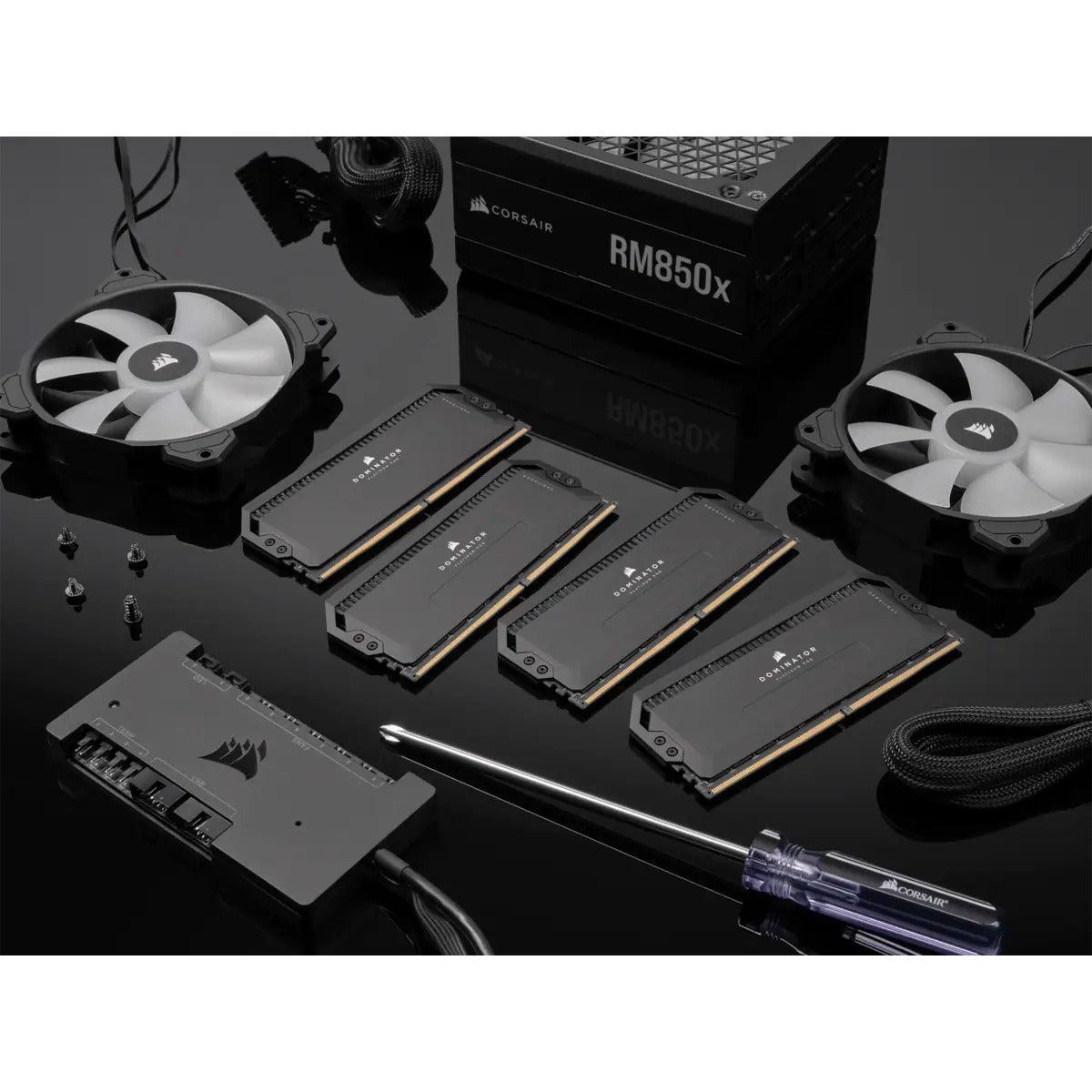 CORSAIR Dominator Platinum RGB 32GB (2x16GB) DDR5 DRAM 5600MHZ C36 Memory Kit (Black) (CMT32GX5M2B5600C36) - DataBlitz