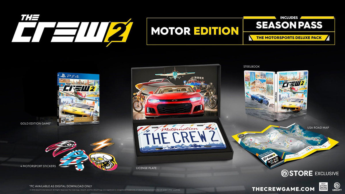 PS4 THE CREW 2 MOTORNATION EDITION REG.3 - DataBlitz