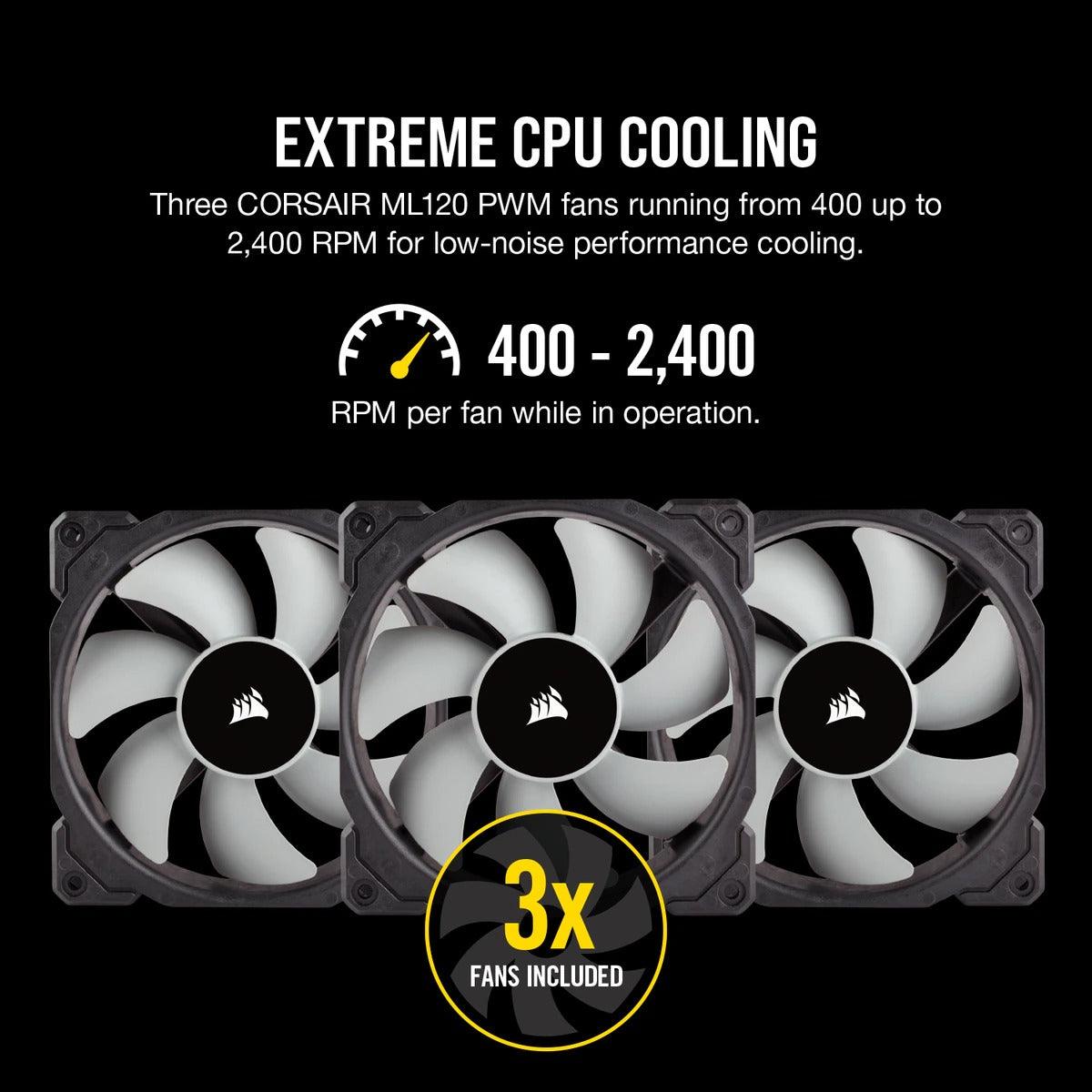 Corsair ICUE H150I RGB Pro XT 360mm Liquid CPU Cooler - DataBlitz