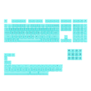 AKKO Clear Mint Transparent Keycaps Set ASA 155 Keys - DataBlitz