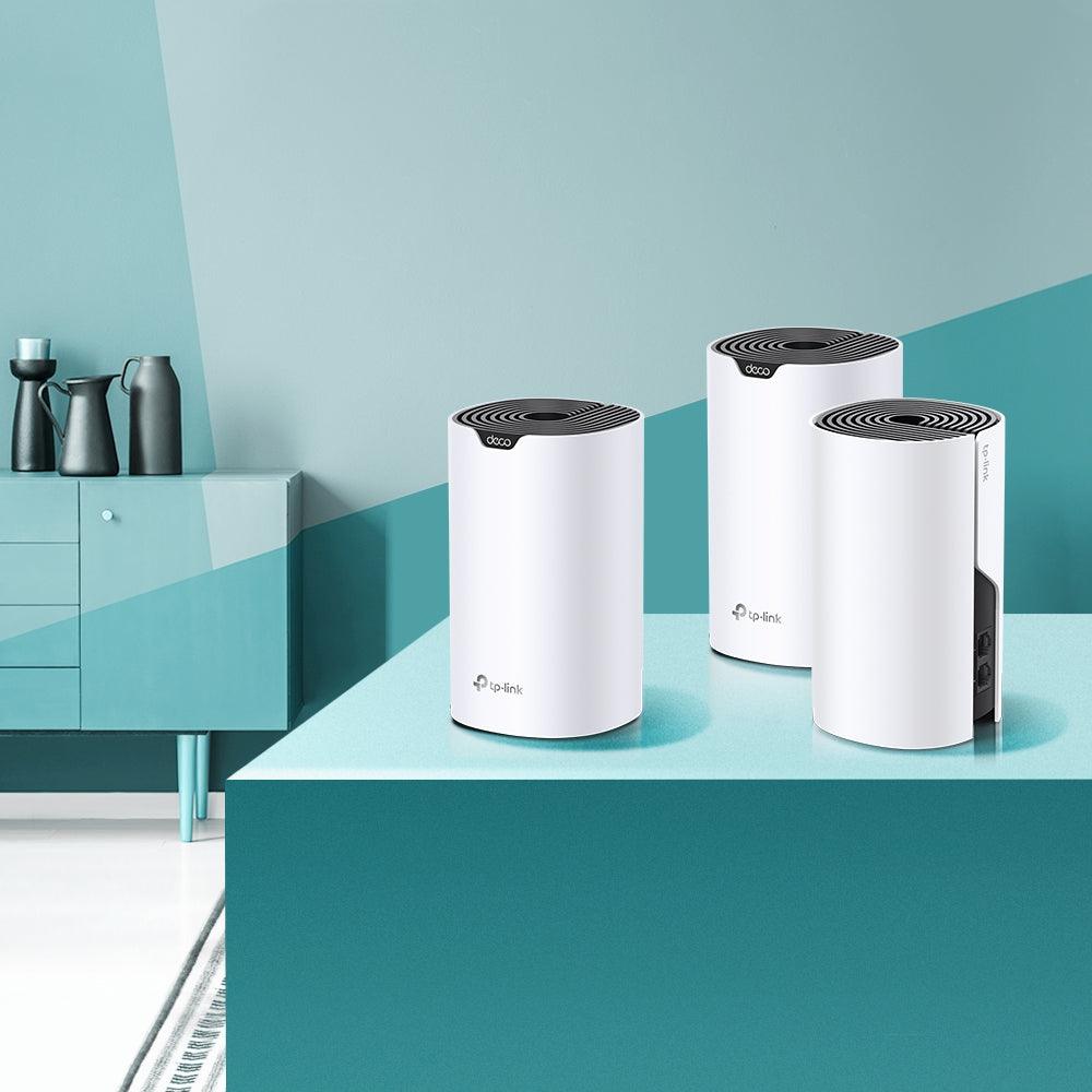 TP-LINK AC1200 Whole Home Mesh Wi-Fi System Compatible With Amazon Alexa (White) (Deco S4 (3-Pack)) - DataBlitz