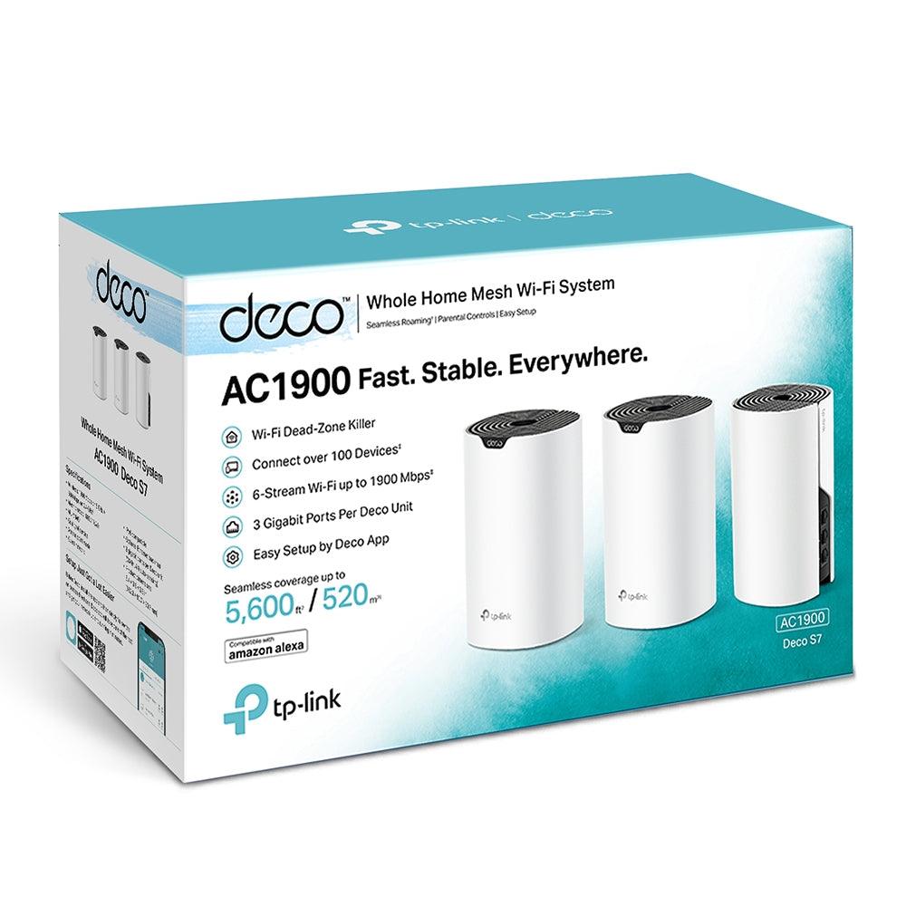 TP-Link AC1900 Whole Home Mesh Wi-Fi System Compatible With Amazon Alexa (Deco-S7) (3-Pack) - DataBlitz
