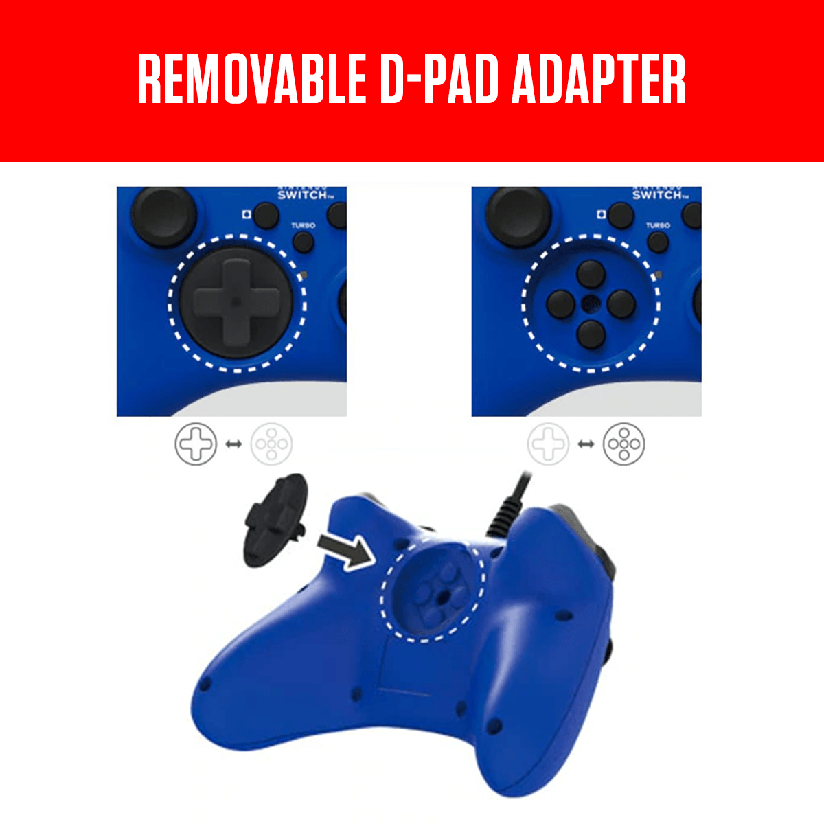HORI NSW WIRED HORIPAD BLUE (NSW-155A) - DataBlitz
