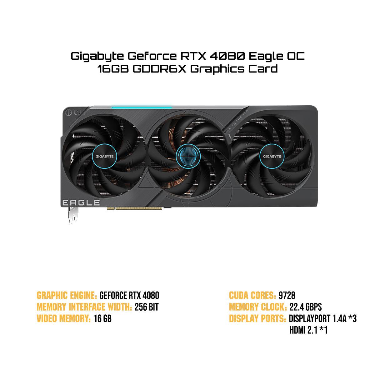 Gigabyte Geforce RTX 4080 Eagle OC 16GB GDDR6X Graphics Card - DataBlitz