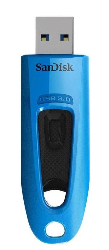 Sandisk Ultra USB 3.0 Flash Drive 32GB (Black/Blue) - DataBlitz