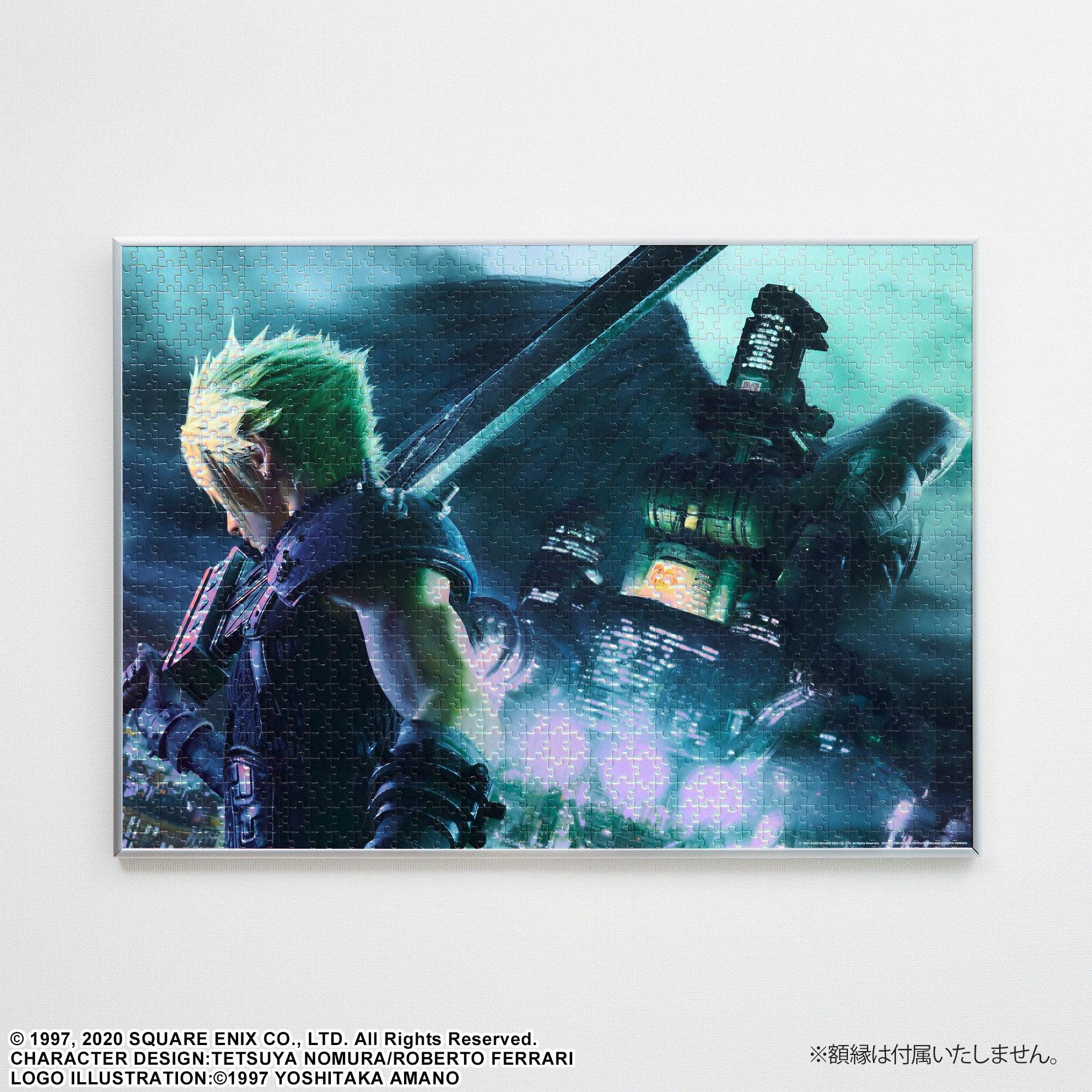 FINAL FANTASY VII Remake Premium Jigsaw Puzzle Key Art (1000 Piece) - Cloud & Sephiroth - DataBlitz