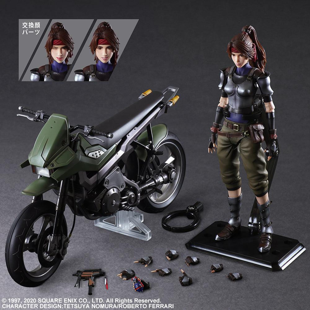 Final Fantasy VII Remake Play Arts Kai Action Figure (Jessie & Motorcycle Set) - DataBlitz
