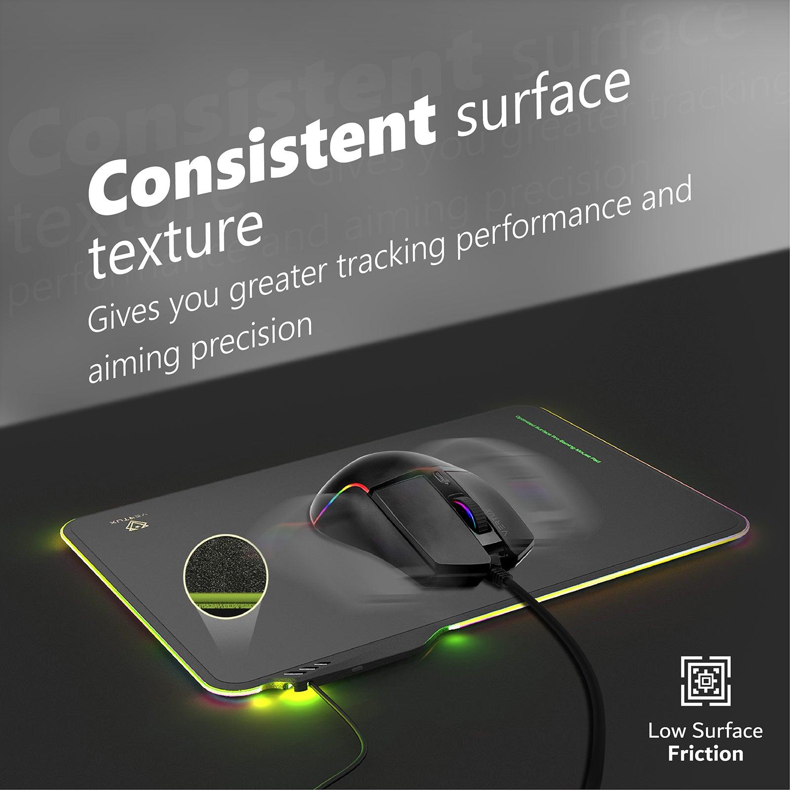 VERTUX FLUXPAD OPTIMIZED SURFACE PRO-GAMING MOUSE PAD BLACK - DataBlitz