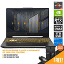 ASUS TUF A15 FA506QM-HN078T GAMING LAPTOP (ECLIPSE GRAY) | 15.6" FHD | RYZEN 7 5800H | 8GB DDR4 | 1TB SSD | RTX 3060 | WIN10 + TUF GAMING BACKPACK + ASUS TUF P304 M5 V2 GAMING MOUSE - DataBlitz
