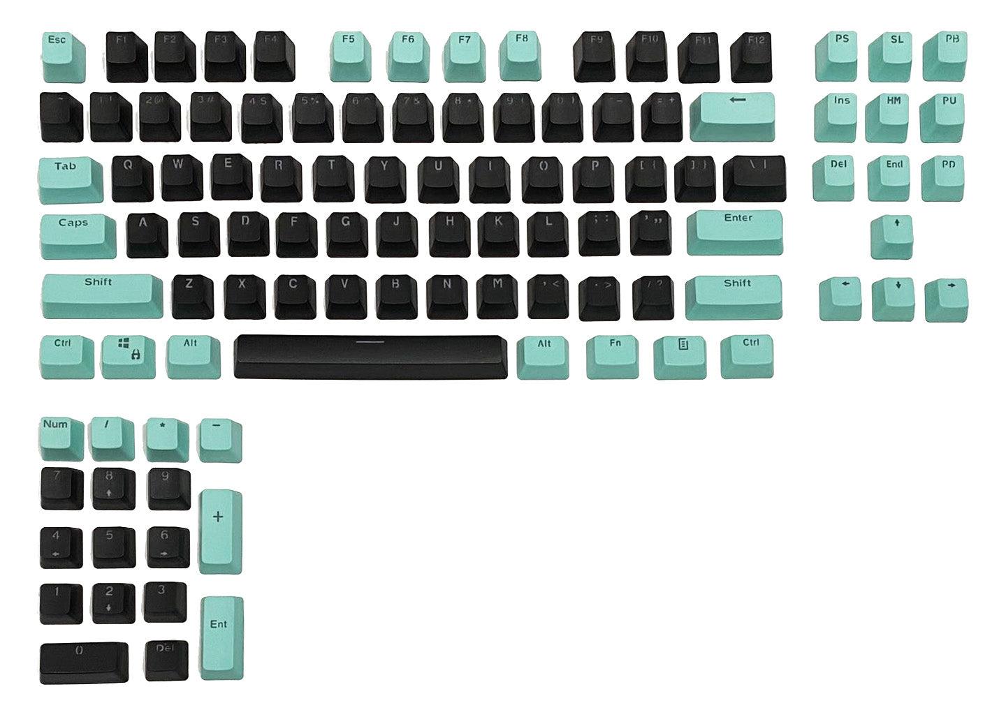 104 Doubleshot OEM PBT Keycaps (Green Onion) - DataBlitz