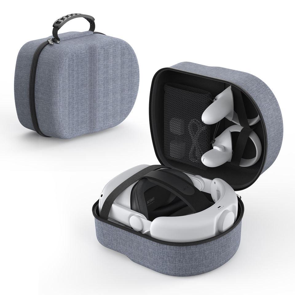 KIWI Design Hard Case Compatible With Oculus Quest 2 (Gray) (KW-QP03-US) - DataBlitz
