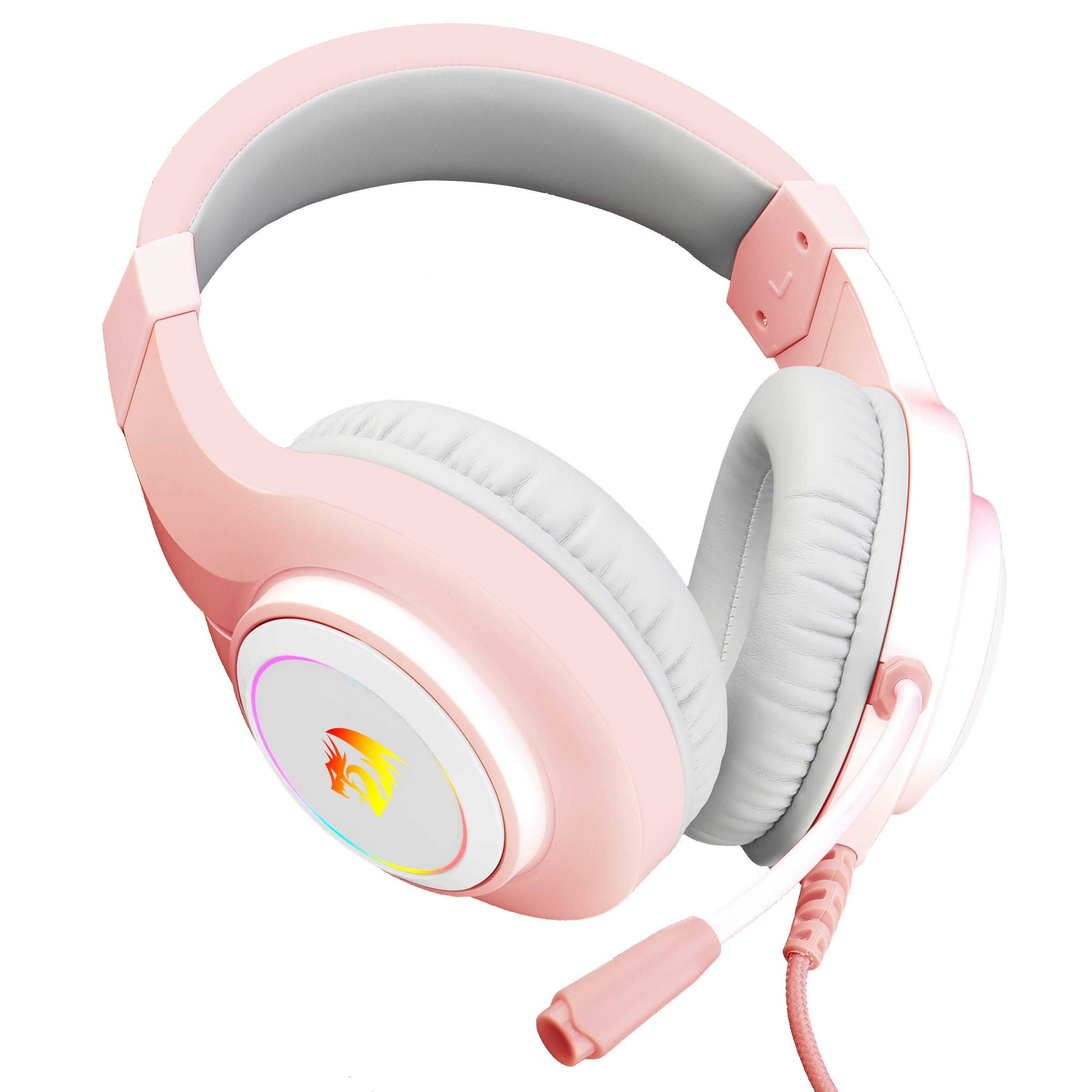 REDRAGON HYLAS WIRED GAMING HEADSET (PINK) (H260P-RGB) - DataBlitz