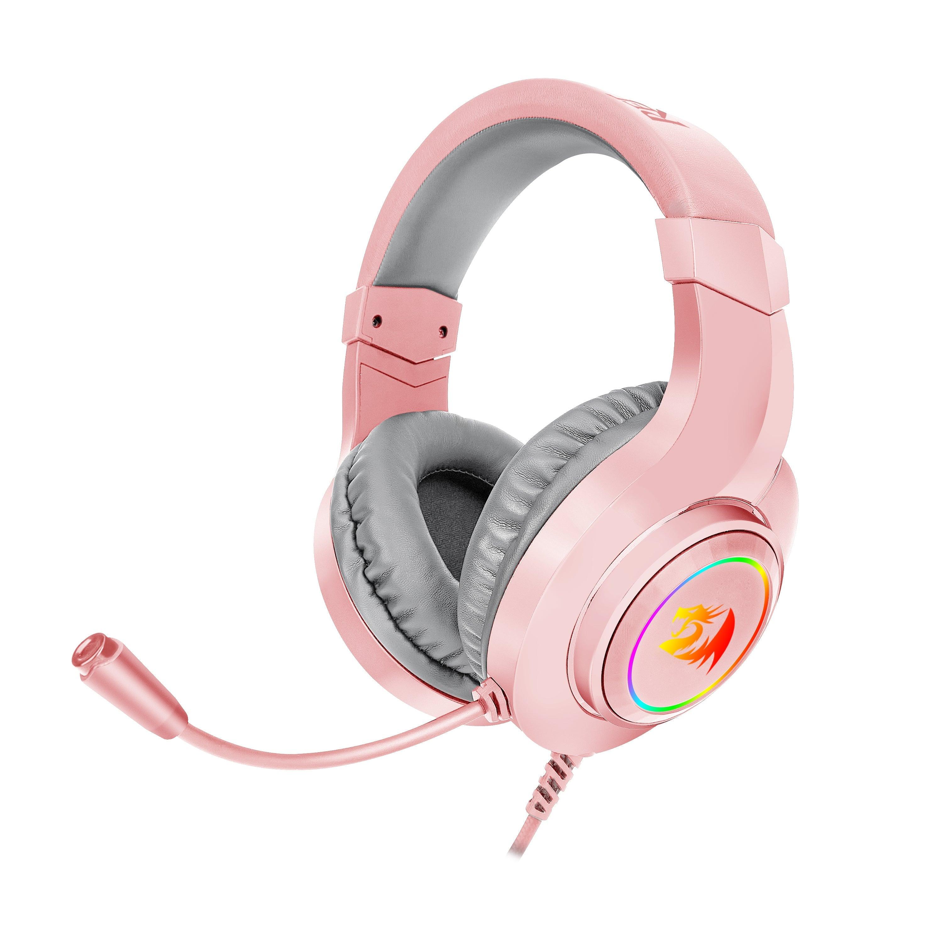 REDRAGON HYLAS WIRED GAMING HEADSET (PINK) (H260P-RGB) - DataBlitz